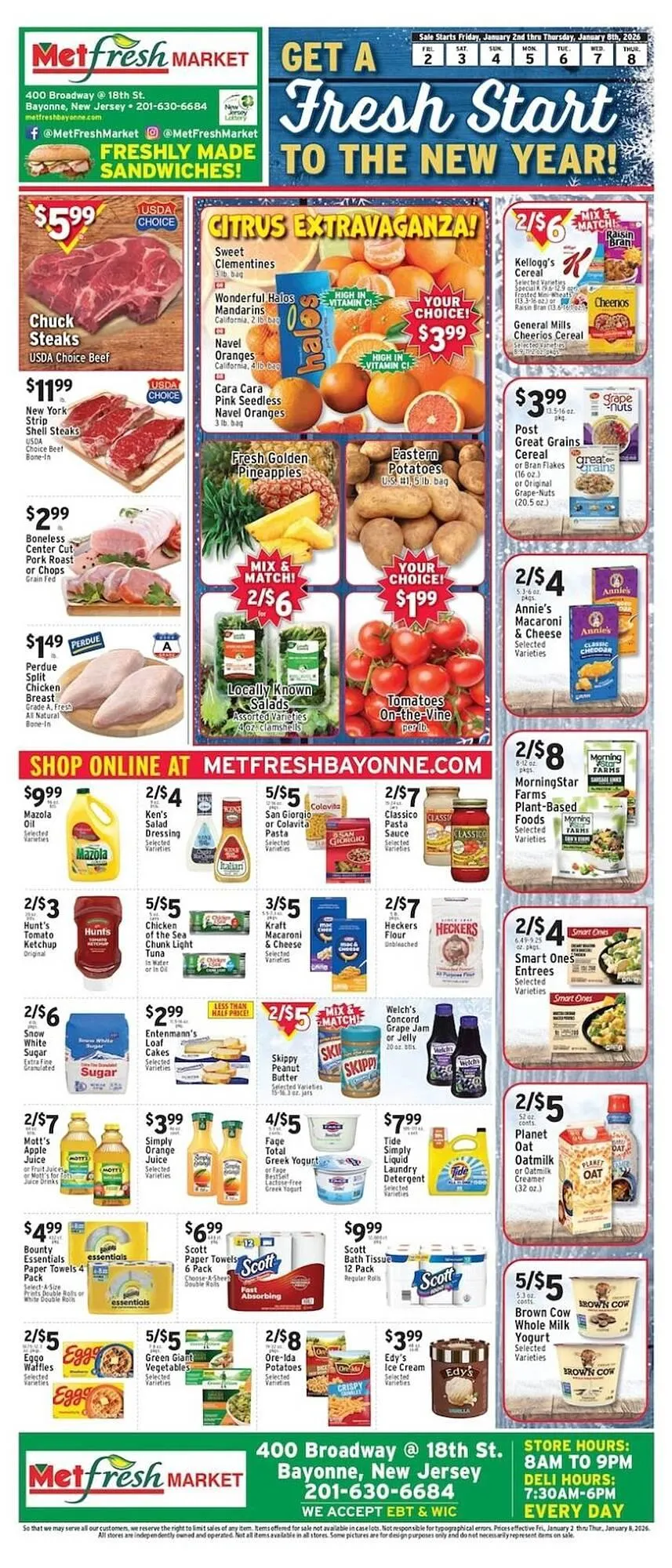 Weekly ad Met Foodmarkets weekly ad from January 2 to January 8 2026 - Page 1