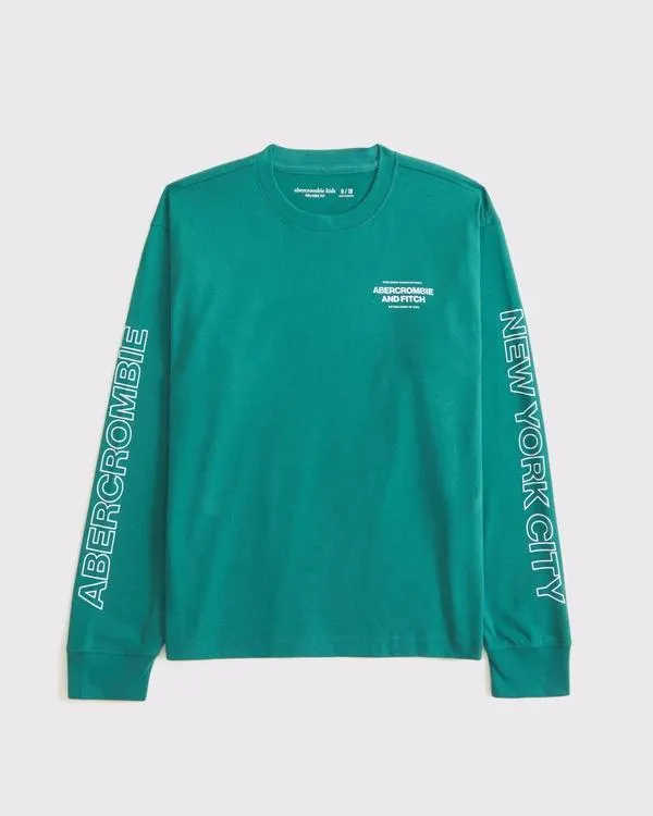 long-sleeve logo tee