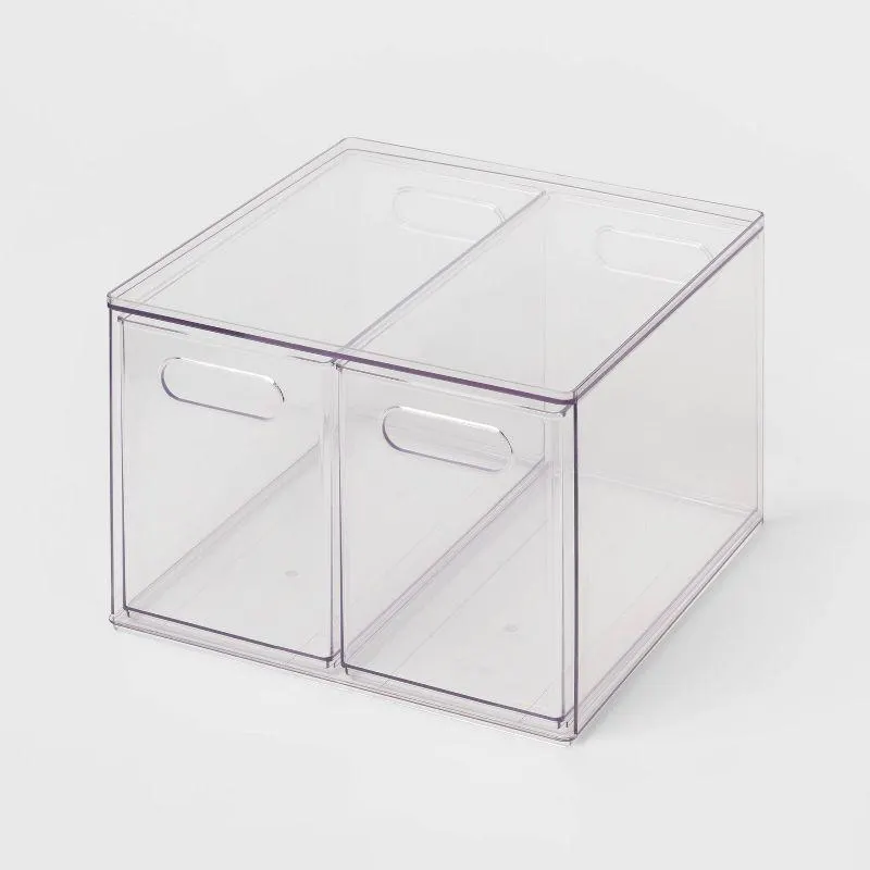 All Purpose 2 Drawer Storage Clear - Brightroom™