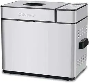 Cuisinart CBK-100FR 2-Pound Programmable Breadmaker (Renewed), Brushed Chrome, Silver