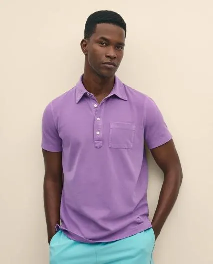 The Vintage Short-Sleeve Garment Dyed Polo Shirt