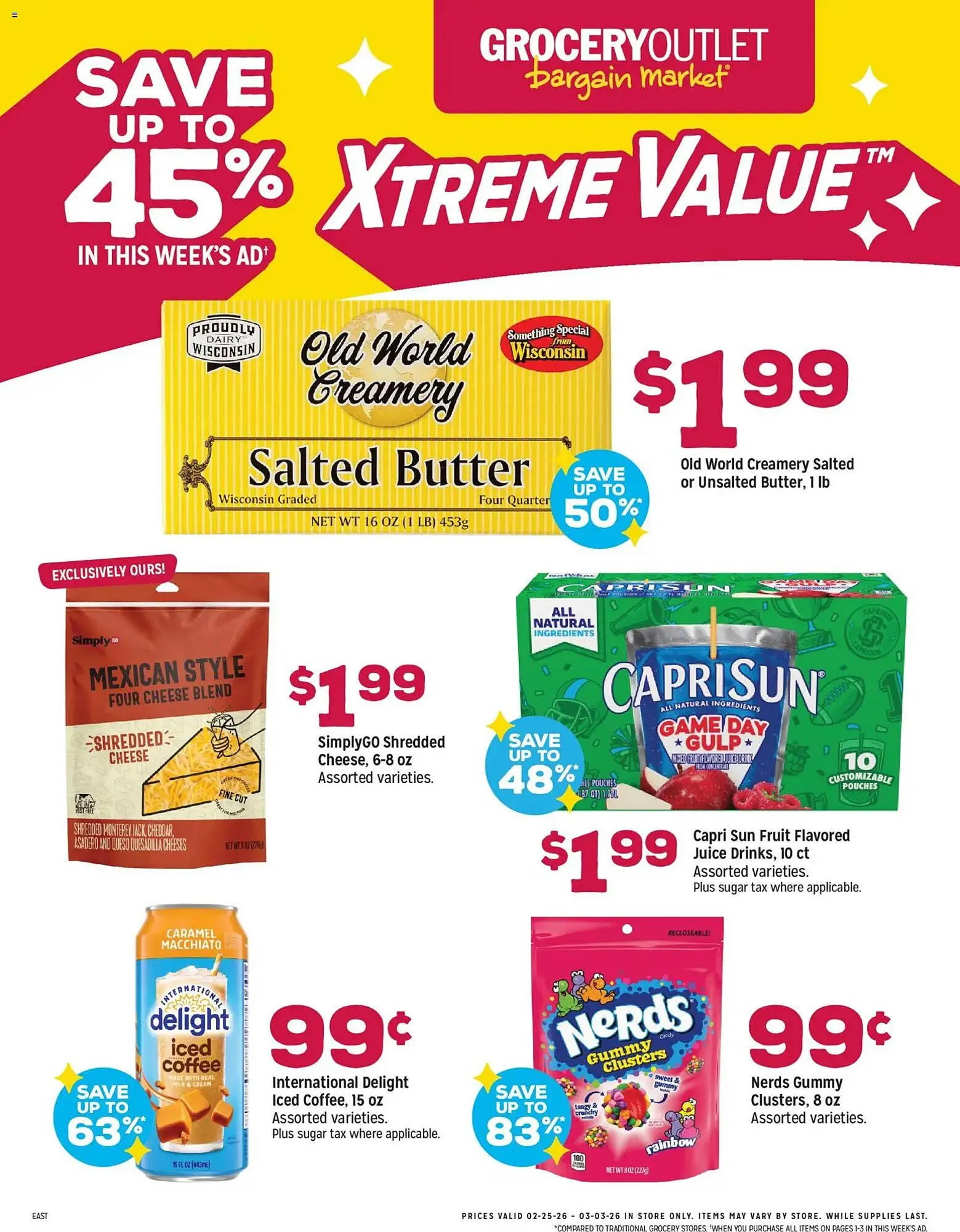 Weekly ad Grocery Outlet weekly ad from February 25 to March 3 2026 - Page 1
