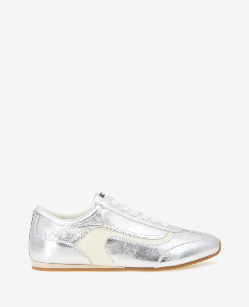 Alma Leather Sneaker - SILVER LEATHER