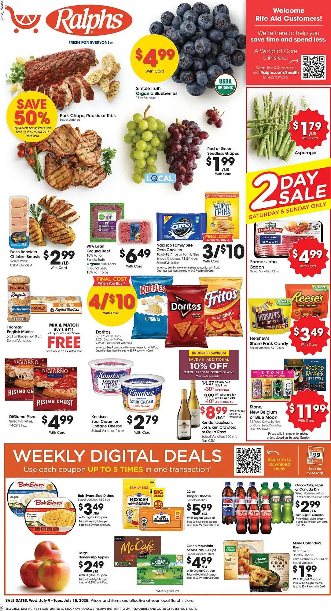 Weekly ad Ralphs Weekly Ad from July 9 to July 16 2025 - Page 1