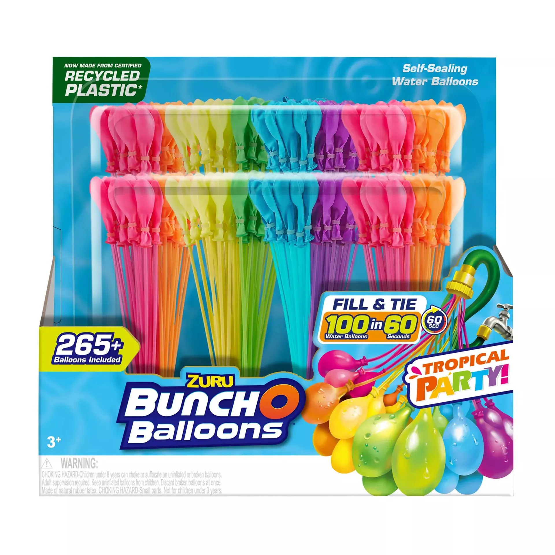 Zuru Bunch O Balloons Rapid Fill Tropical, 8pk.