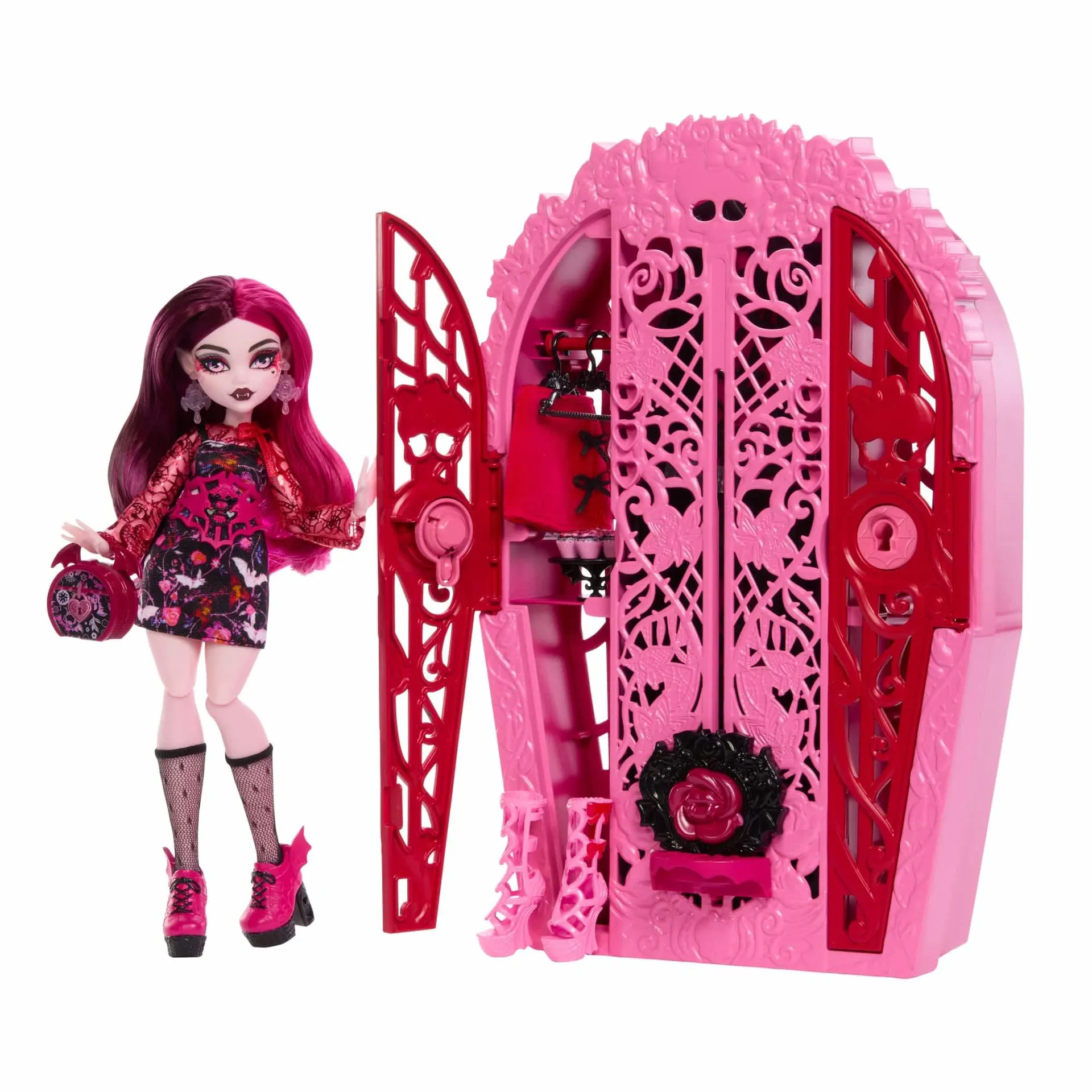 Monster High Skulltimate Secrets Garden Mysteries Playset, Draculaura Doll With 19+ Surprises