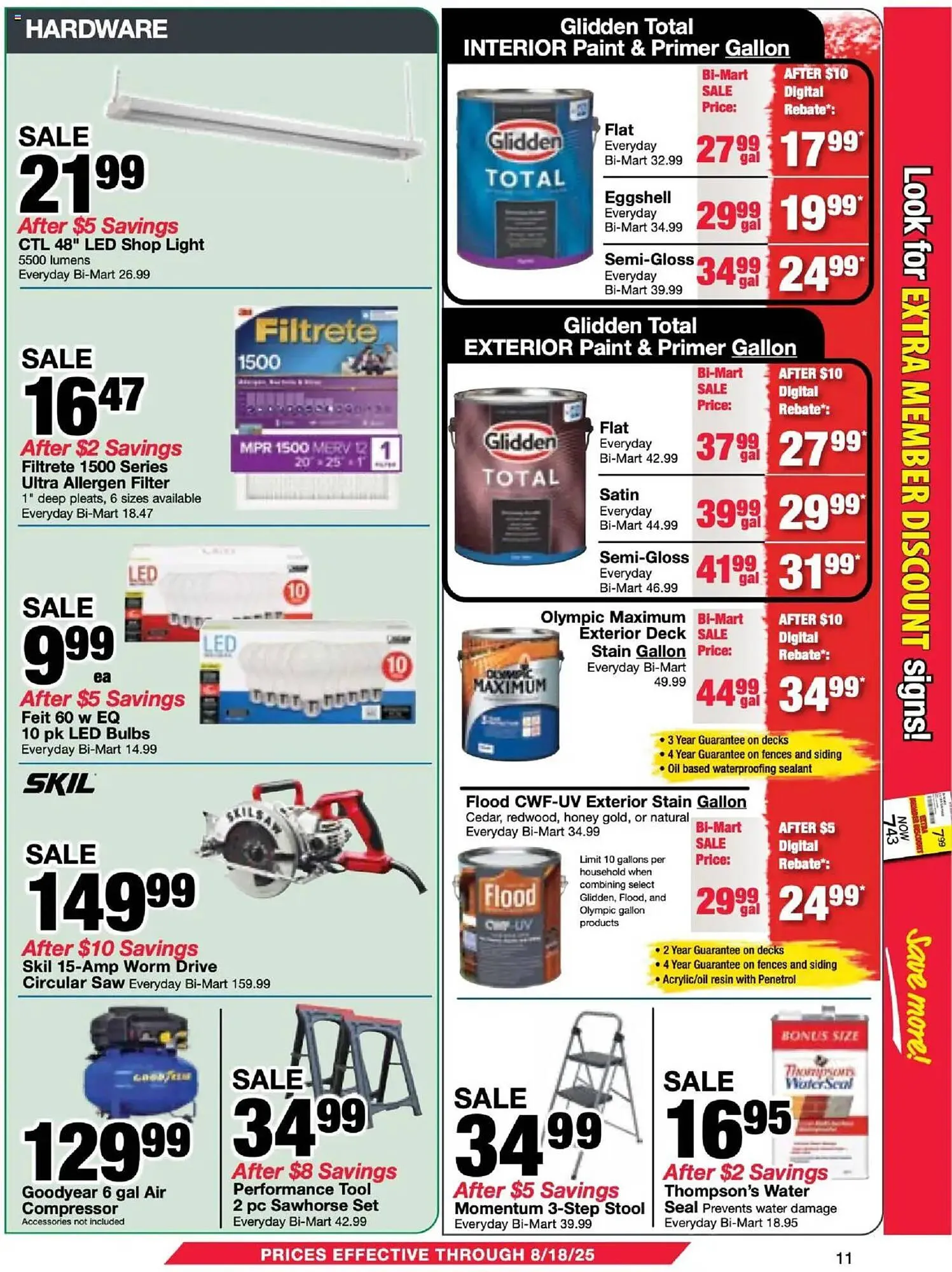 Weekly ad Bi-Mart Weekly Ad from July 29 to August 18 2025 - Page 11