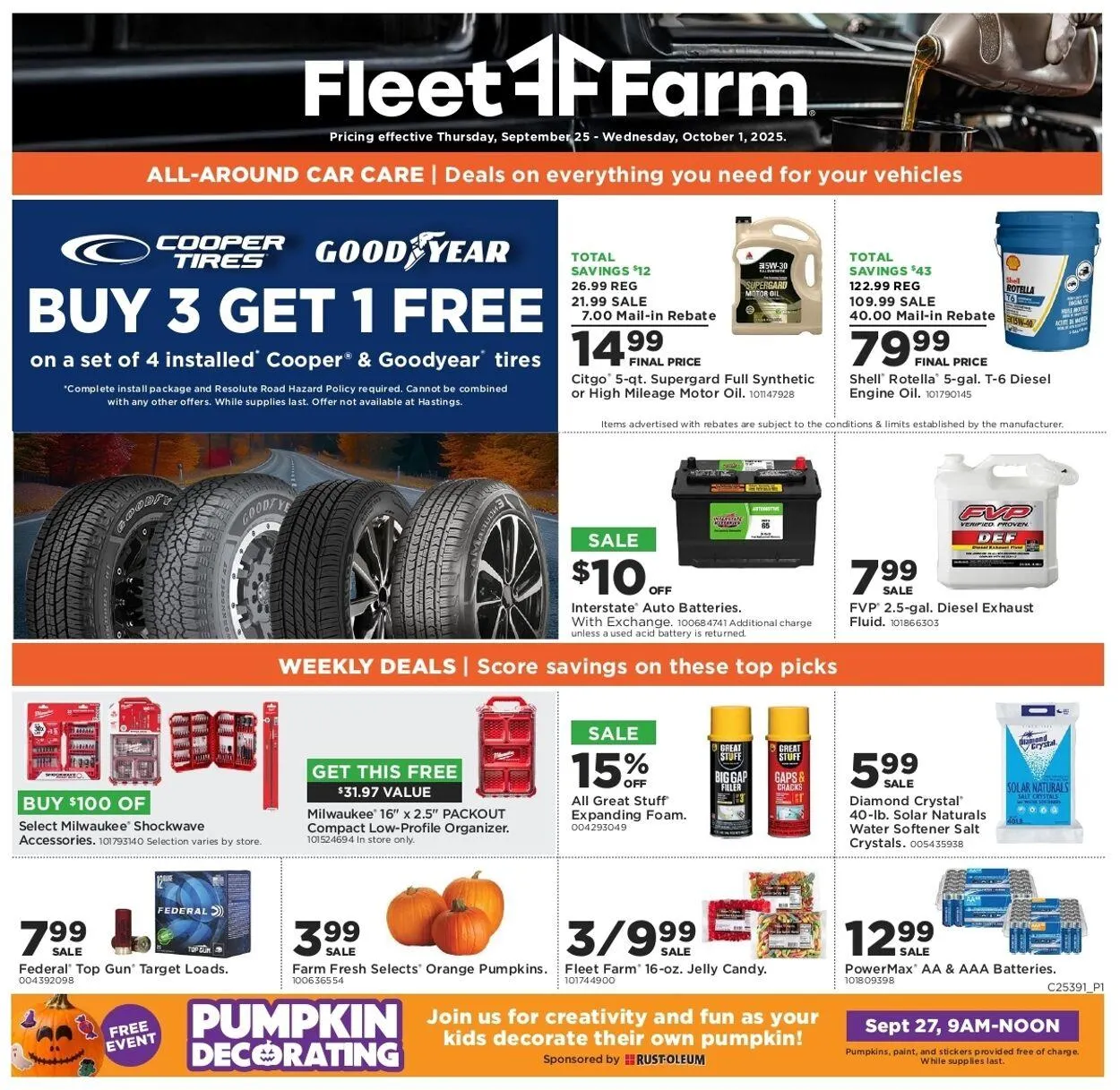 Weekly ad Mills Fleet Farm from September 25 to October 1 2025 - Page 1
