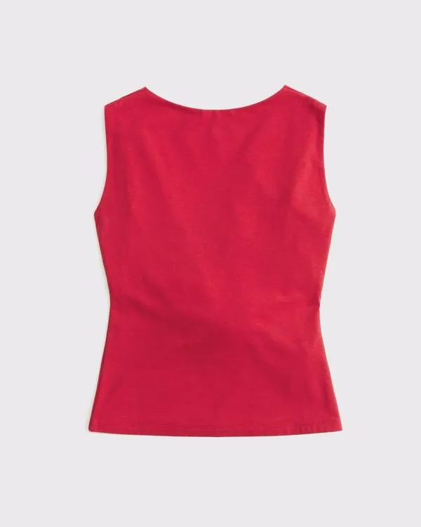 Draped Cowl Back Top