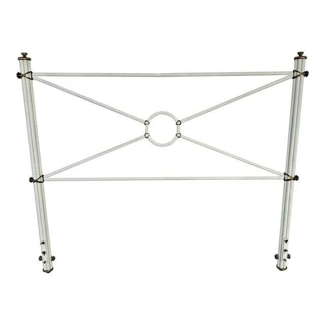 Brass Wrapped Metal Headboard, a Full