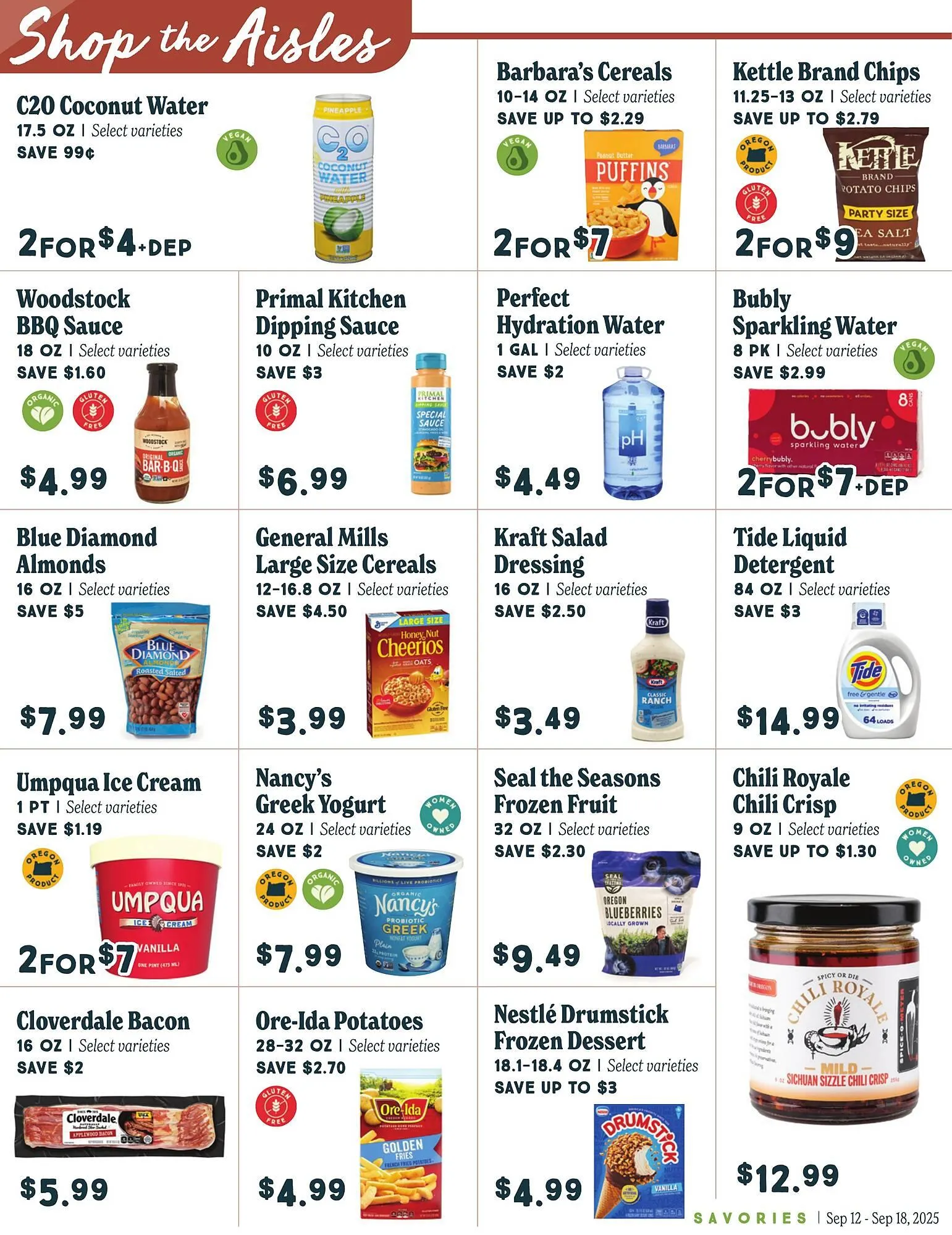 Weekly promotion Market of Choice weekly ad spanning from September 12 to September 18 2025 - Page 8 for Catalogue 365