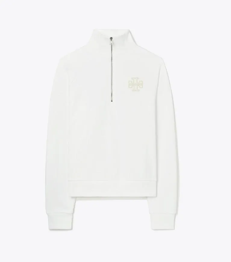 HEAVY FRENCH TERRY HALF-ZIP SWEATSHIRT