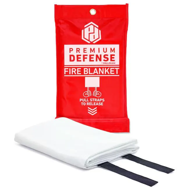Premium Defense Emergency Fiberglass Fire Blanket, 40 x 40in, 1 Pack