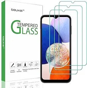 (3 Pack) Compatible for Samsung Galaxy A14 5G / Galaxy A14 Screen Protector Tempered Glass, Touch Sensitive,Case Friendly, 9H Hardness