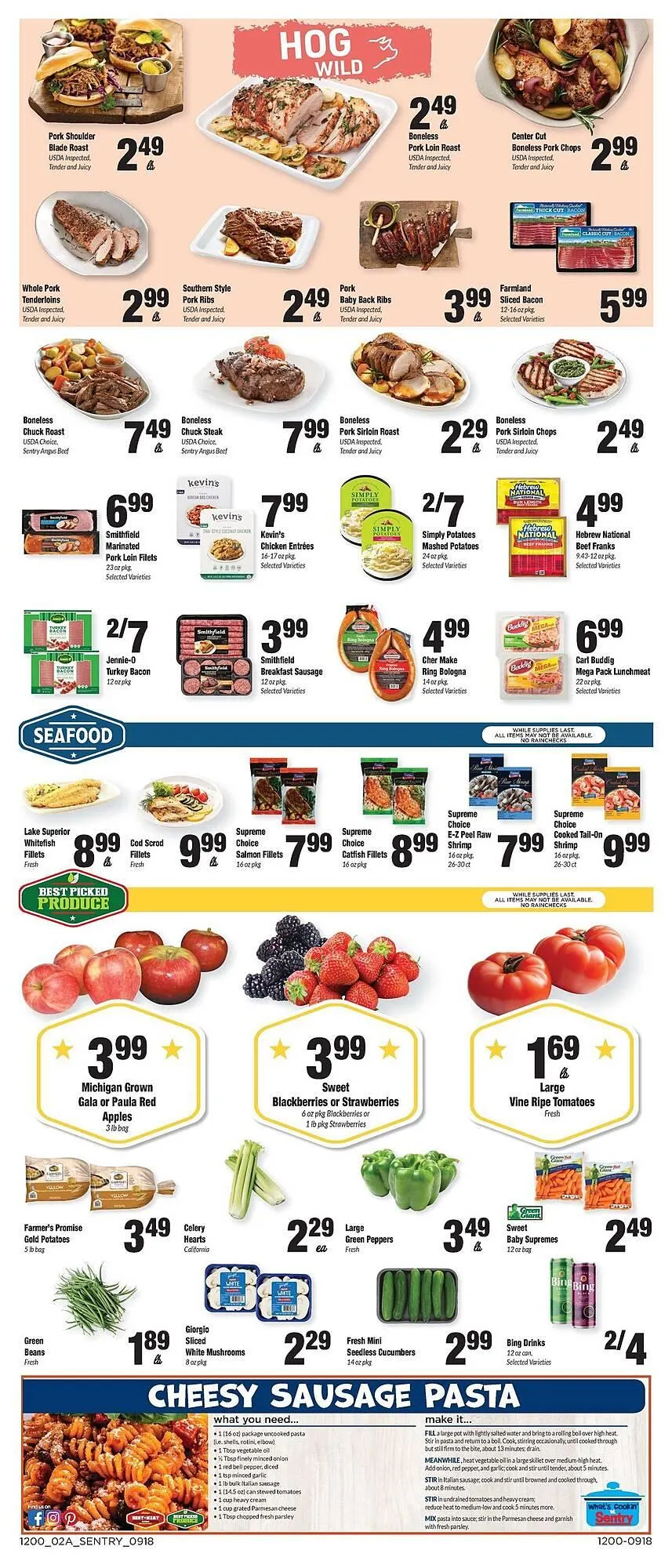 Weekly promotion Sentry weekly ad spanning from September 18 to September 24 2025 - Page 2 for Catalogue 365