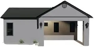 Generic Tiny Home 650 Plans - 35'x18.5' with 650sqft Living Space