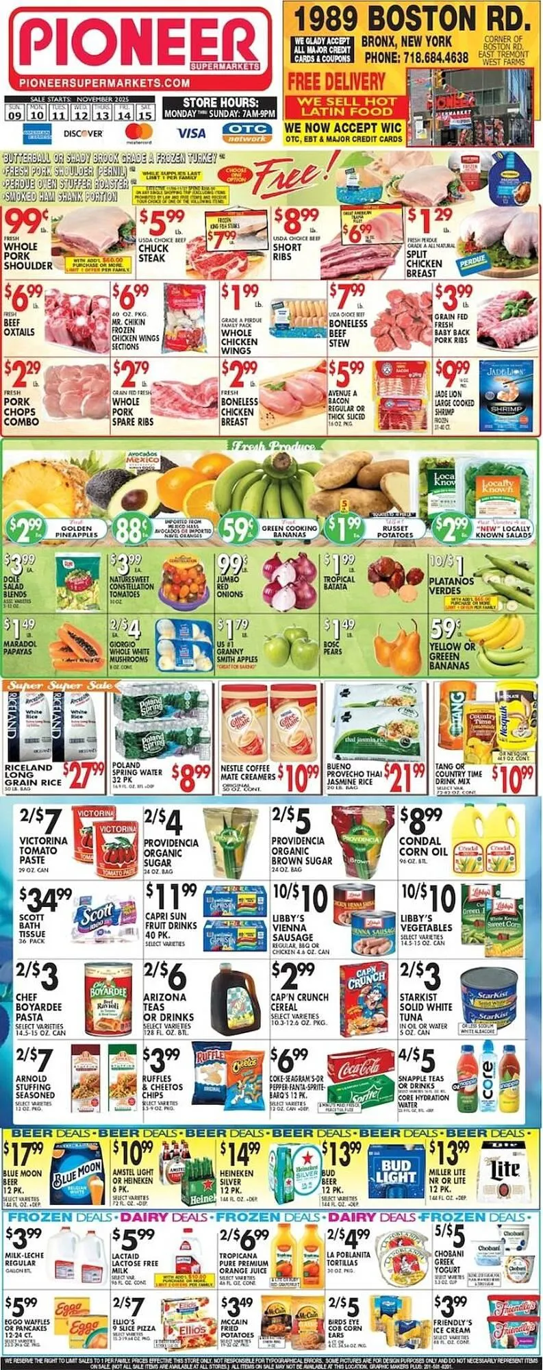 Weekly ad Pioneer Supermarkets weekly ad from November 9 to November 15 2025 - Page 1