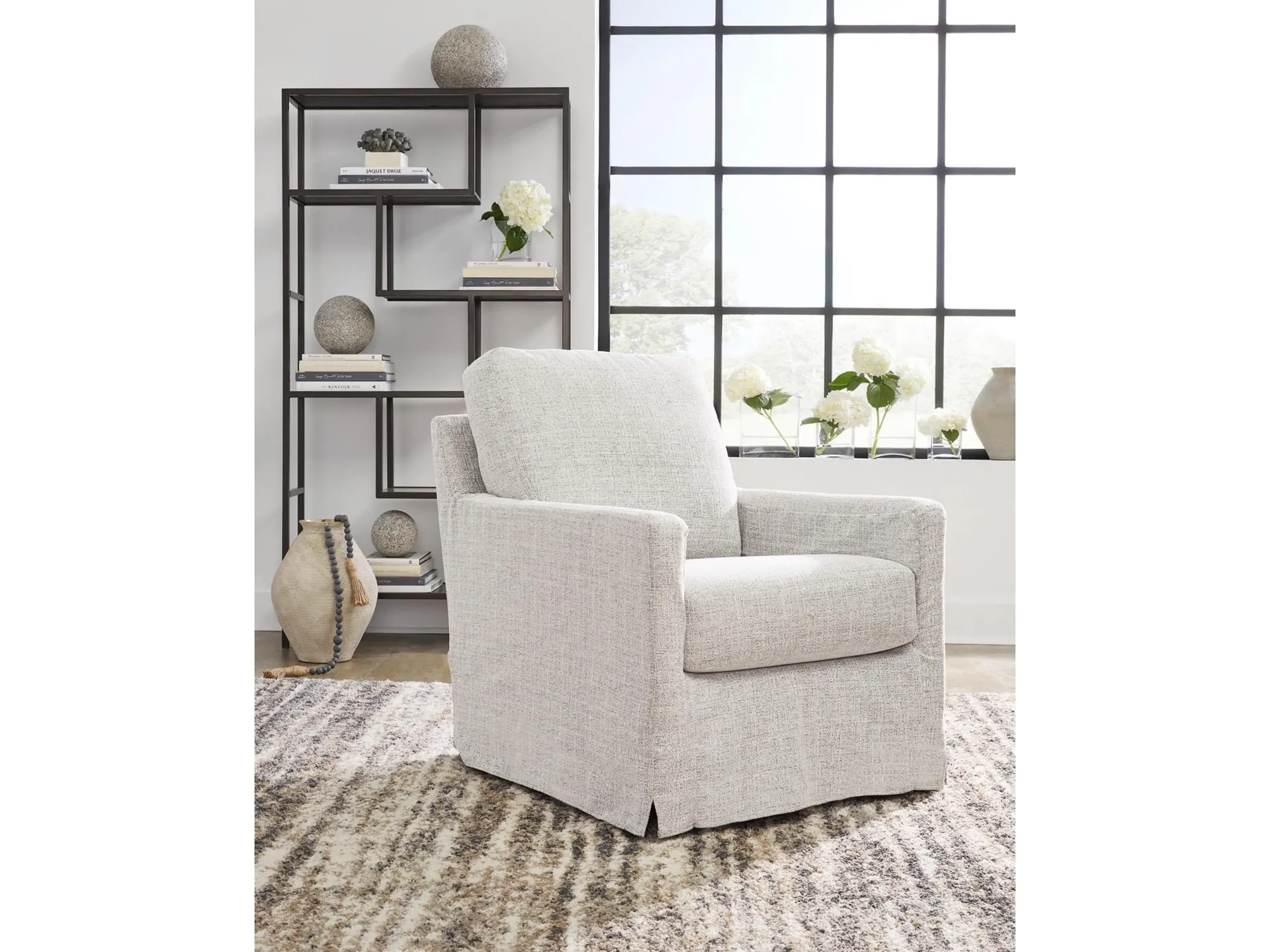 Nenana Next-Gen Nuvella™ Performance Fabric Swivel Glider Accent Chair