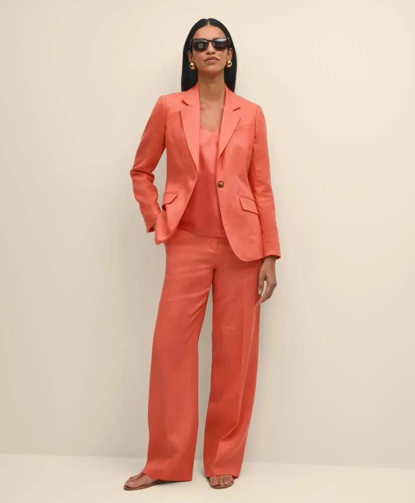 Linen Wide Leg Trousers