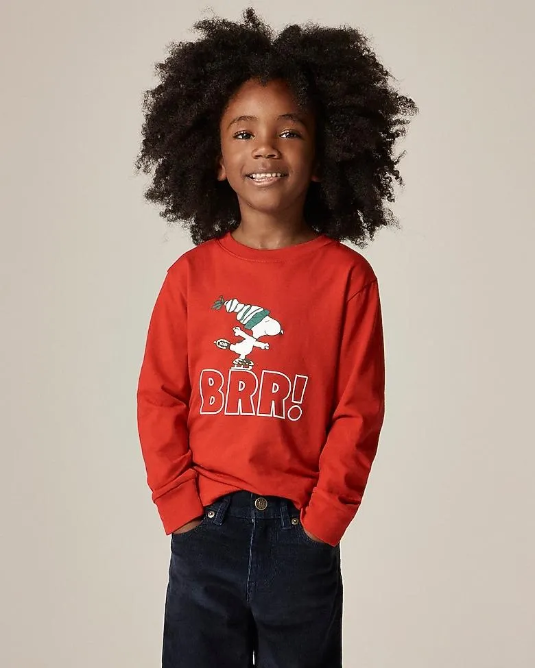 Peanuts® X Crewcuts kids' ice-skating graphic T-shirt