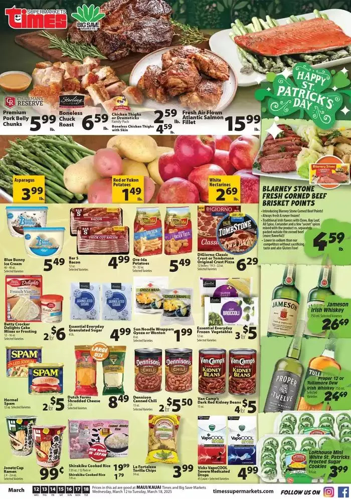 Weekly ad Maui and Kauai from March 12 to March 18 2025 - Page 1