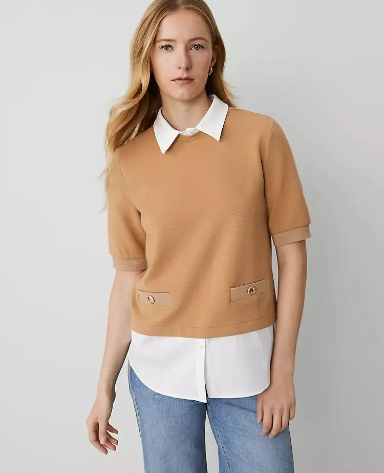 Layered Mixed Media Top