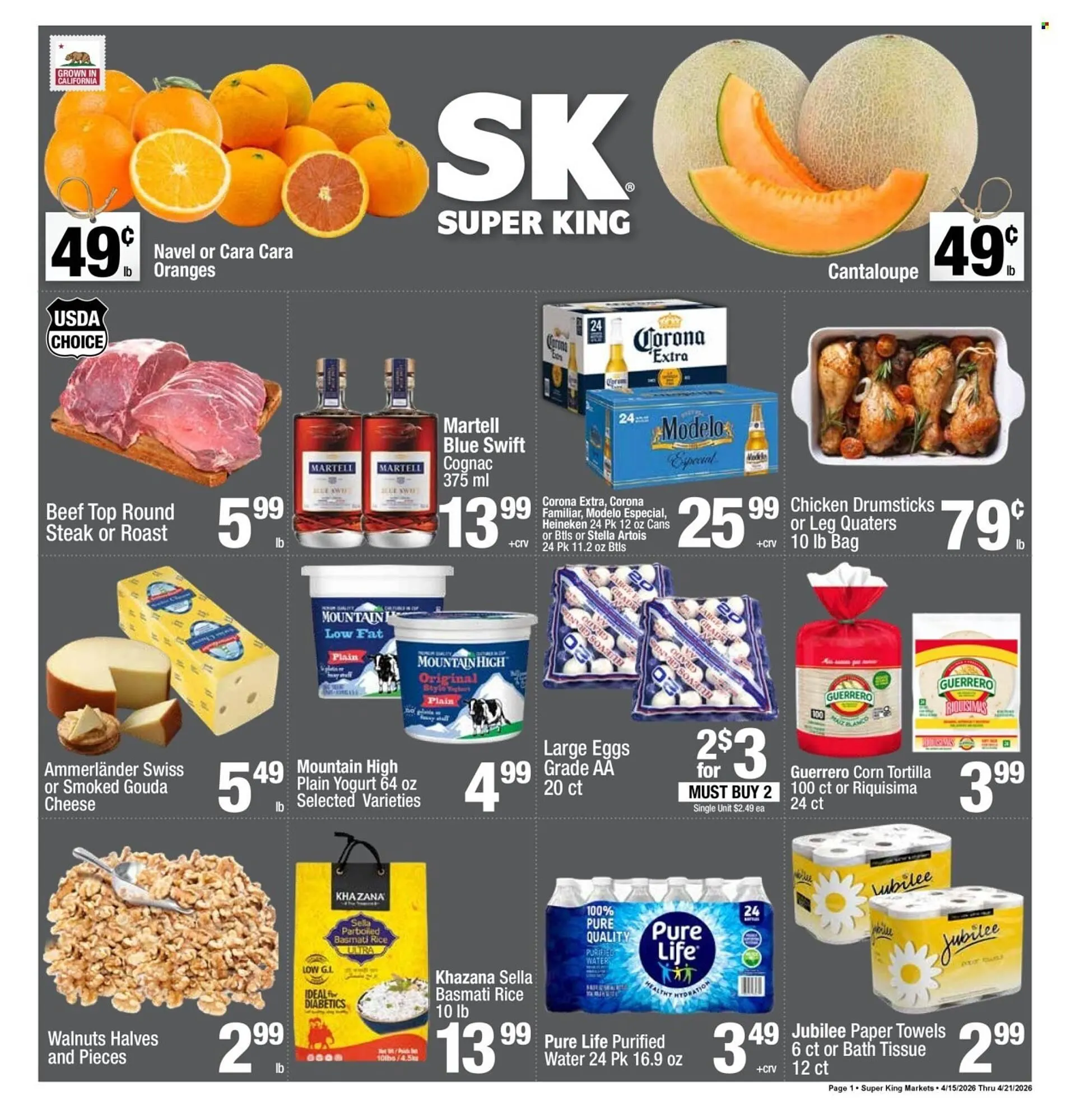 Weekly ad Super King Markets weekly ad from April 15 to April 21 2026 - Page 1