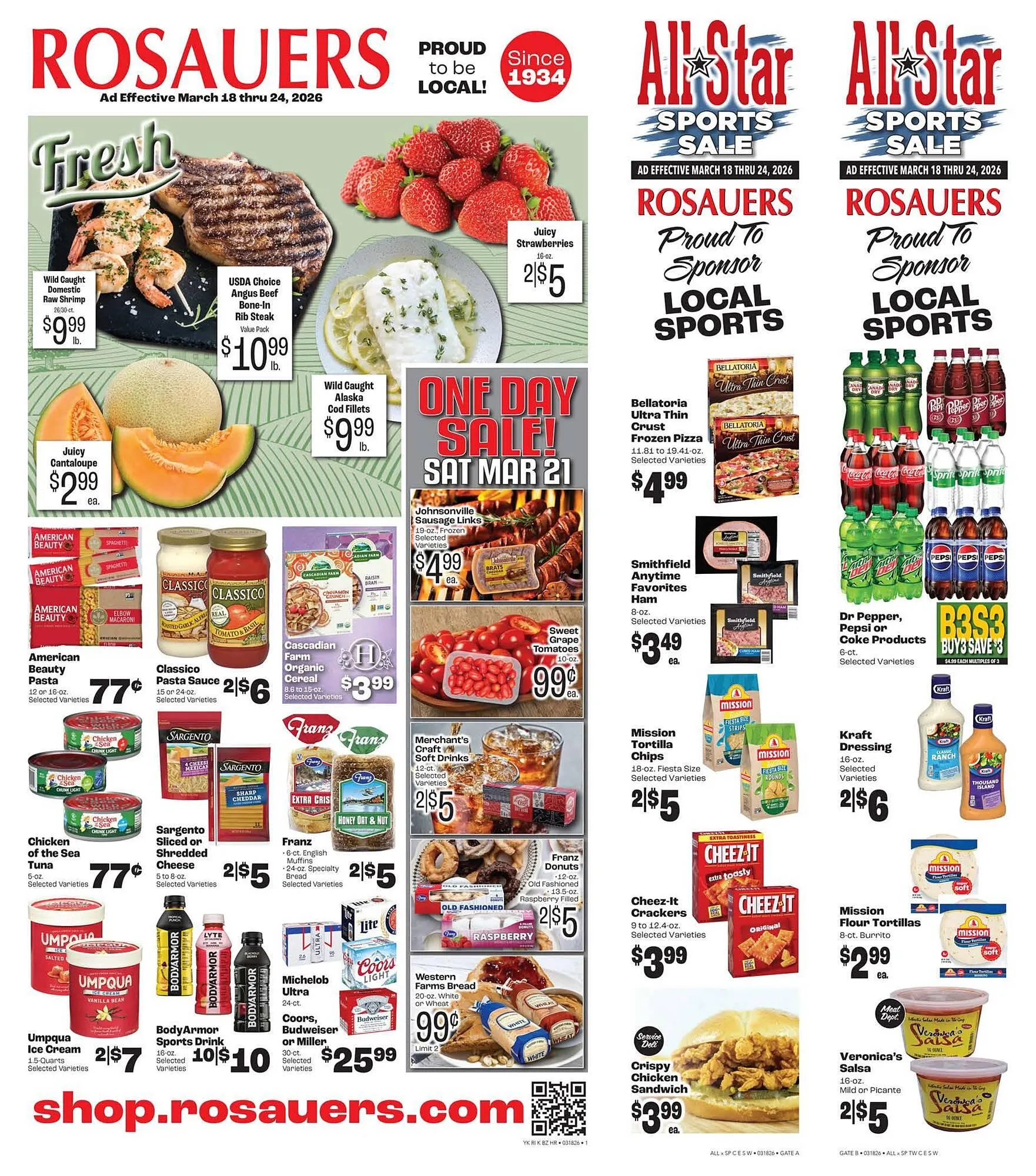 Weekly ad Rosauers weekly ad from March 18 to March 24 2026 - Page 1