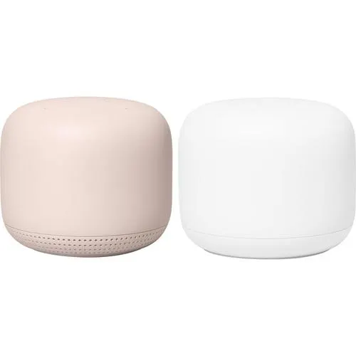 Google Nest Wifi Router Dual Band Mesh System AC2200 + Access Point 2-Pack - Open Box