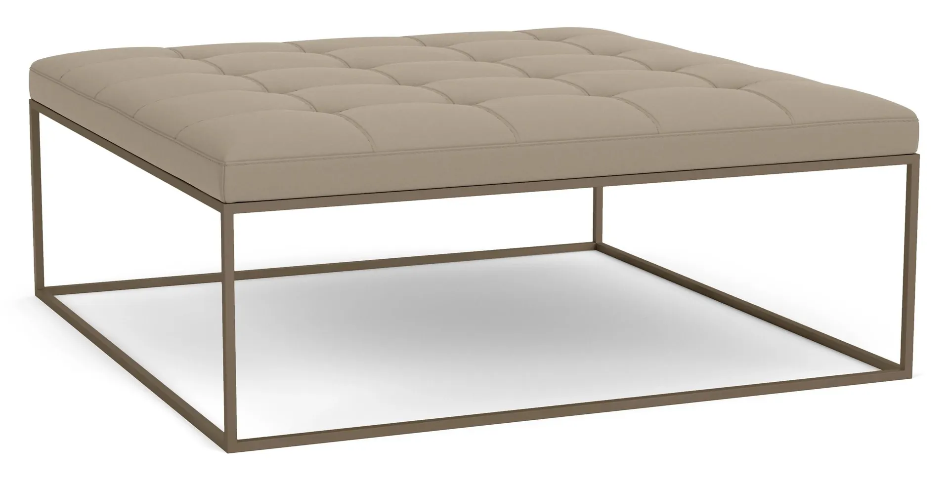 Tyne 40w 40d 17h Square Bench in Vance Asphalt w/Mineral Legs