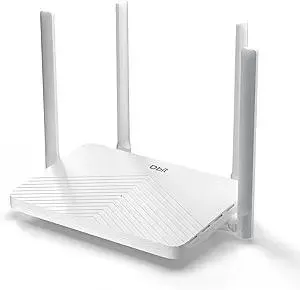 DBIT AC1200 Gigabit WiFi Router 2.4GHz +5GHz Dual Band MU-MIMO Wireless Internet Router, 4 x 10/100/1000Mbps Ethernet Ports, 4 x 5dBi Antennas, Support Router, AP, Repeater Mode, EasyMesh, White