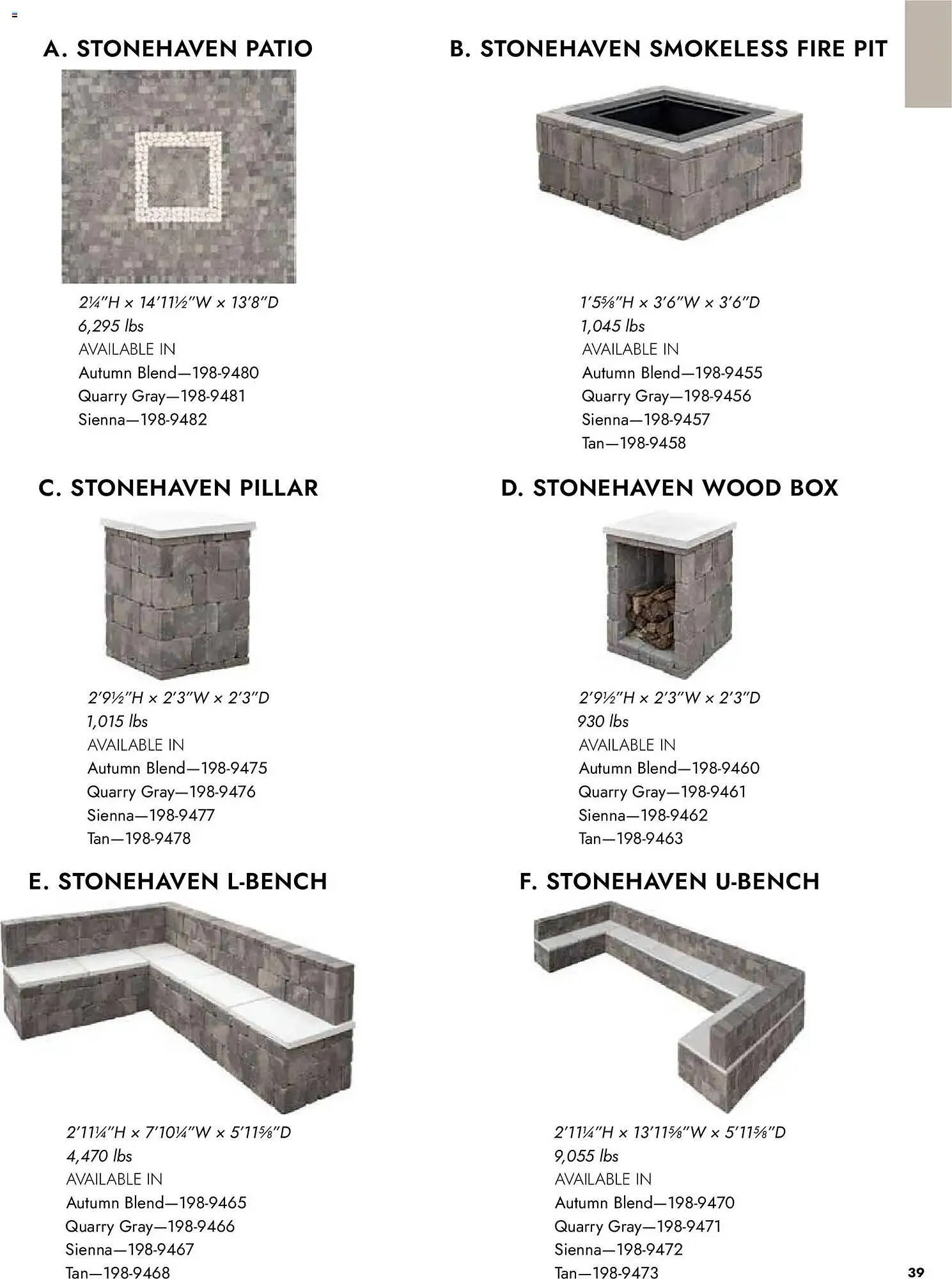 Weekly promotion Menards weekly ad spanning from April 2 to January 1 2027 - Page 39 for Catalogue 365