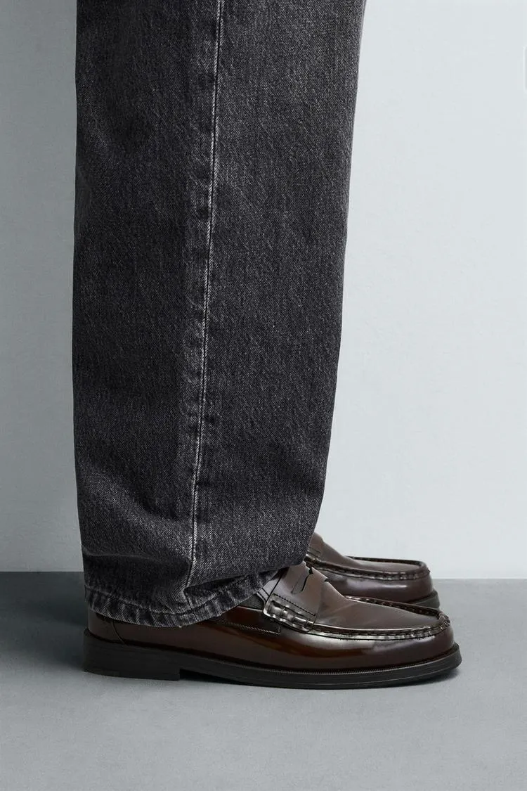 LEATHER PENNY LOAFERS