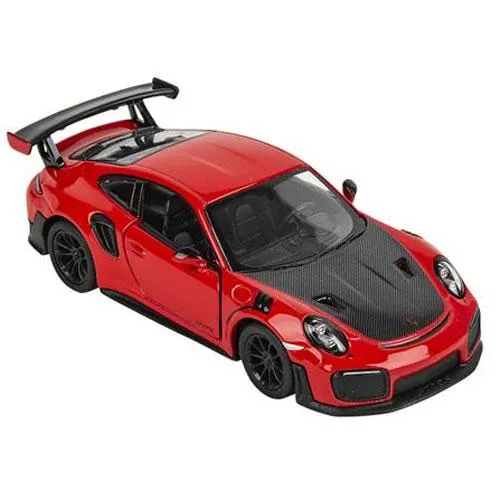 Rhode Island Novelty - Pull Back Die-Cast Metal Vehicle - PORSCHE 911 GT2 RS (Red)(5 inch)