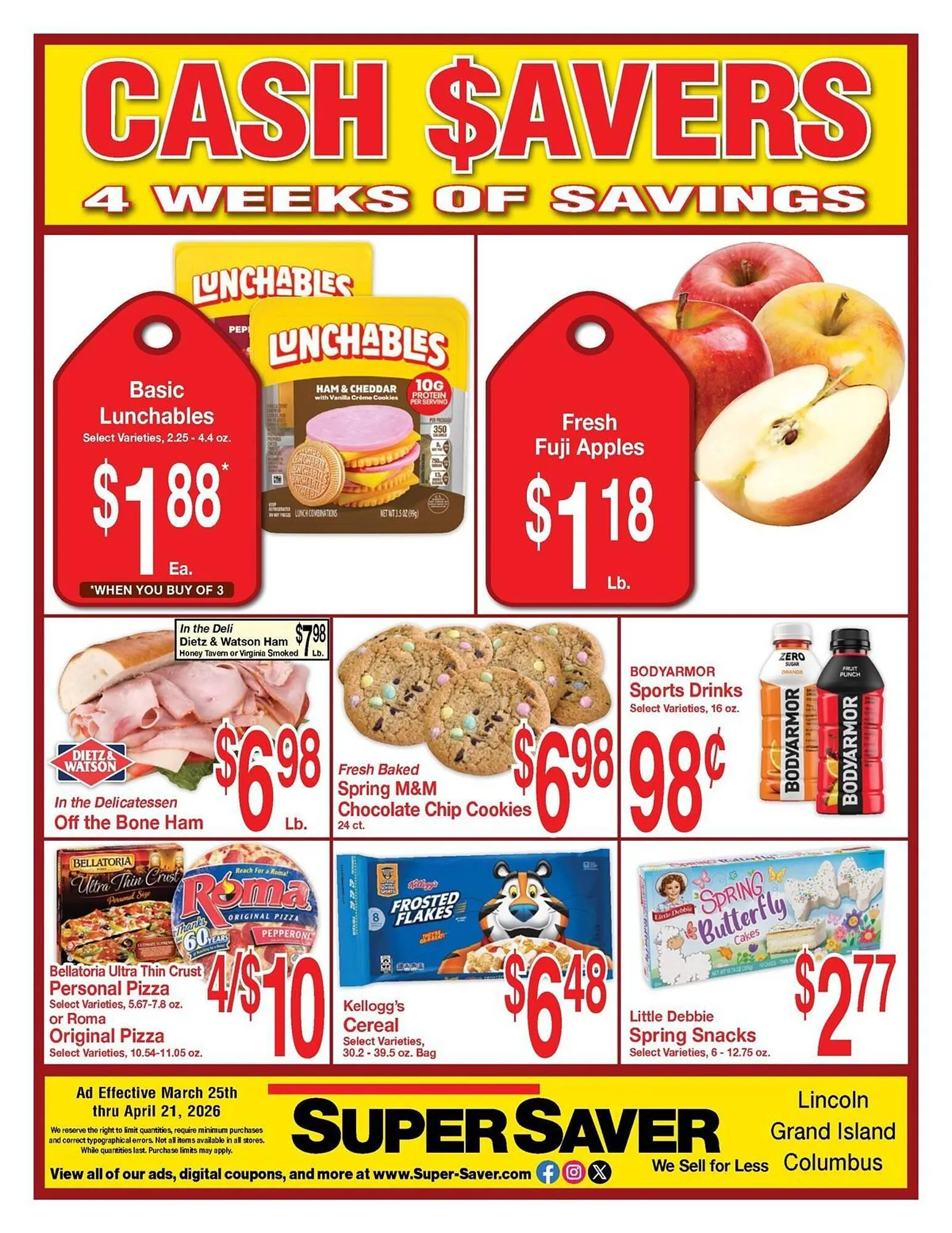 Weekly ad Super Saver weekly ad from March 25 to April 21 2026 - Page 1