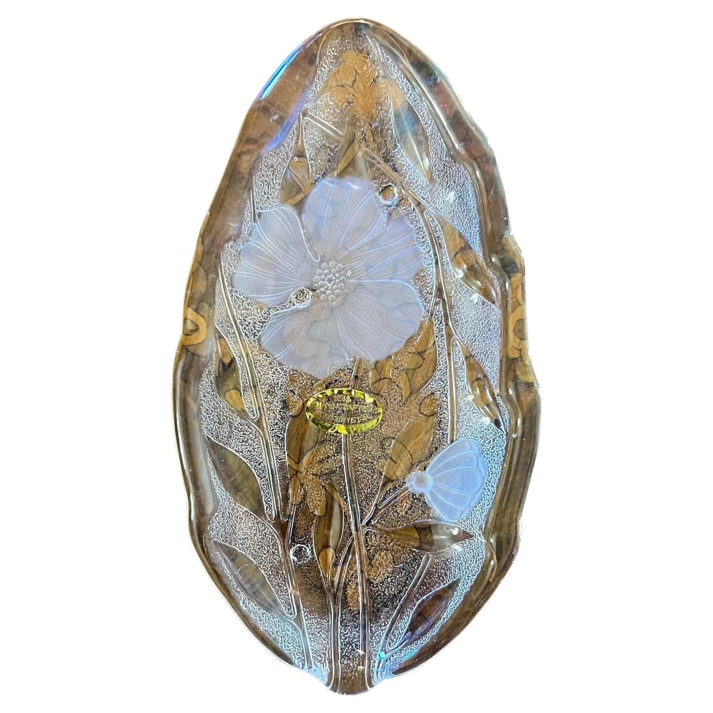 The Poppy Collection Crystal Leaf Dish