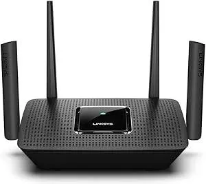 Linksys AC3000 Smart Mesh Wi-Fi Router for Home Networks, MU-MIMO Tri-band Wireless Gigabit Mesh Router, Fast Speeds of up to 3.0 Gbps, Coverage of up to 3,000 Sq Ft, Up to 25 Devices MR9000 (Renewed)