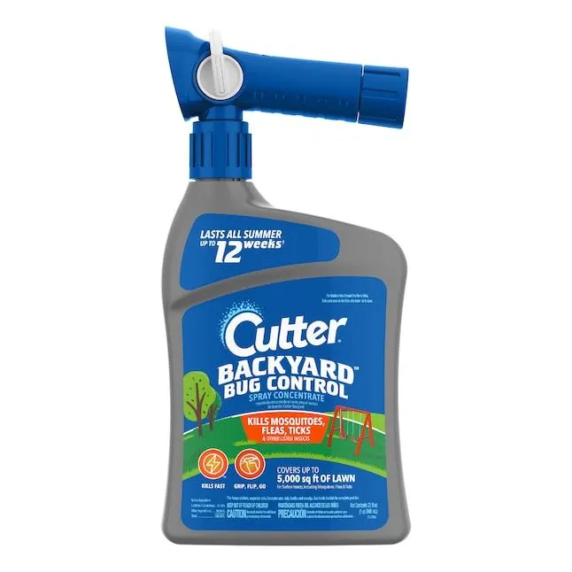 Cutter Mosquito Backyard Bug Control Spray 32.0 -fl oz Hose end sprayer Concentrate Insect killer