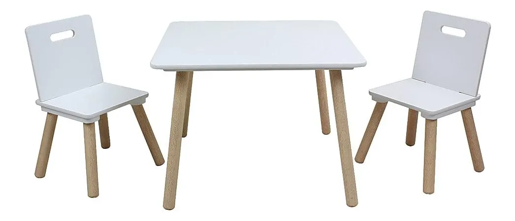 Realspace® Briggle Activity Table And Chairs, White