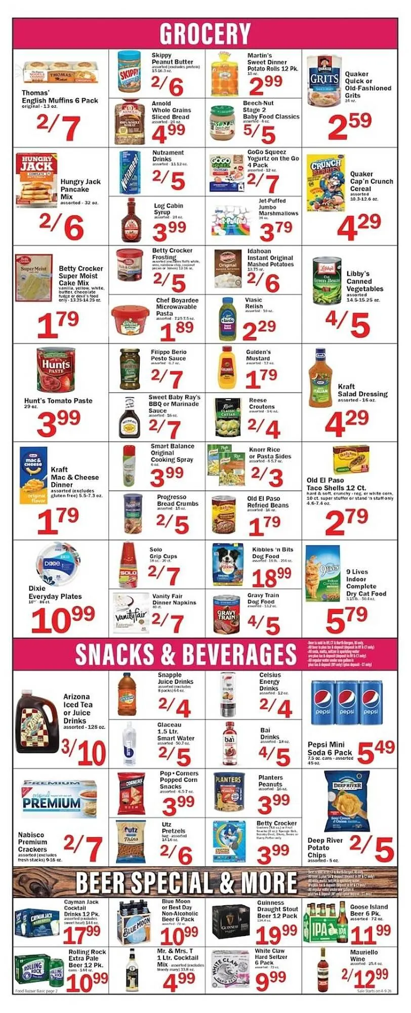 Weekly ad Food Bazaar circular from April 9 to April 15 2026 - Page 2