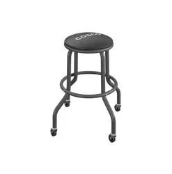 COSCO® Black Rolling Shop Stool