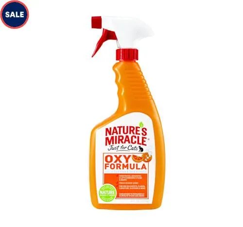 Nature's Miracle Orange-Oxy Power Just for Cats Stain & Odor Remover, 24 oz.
