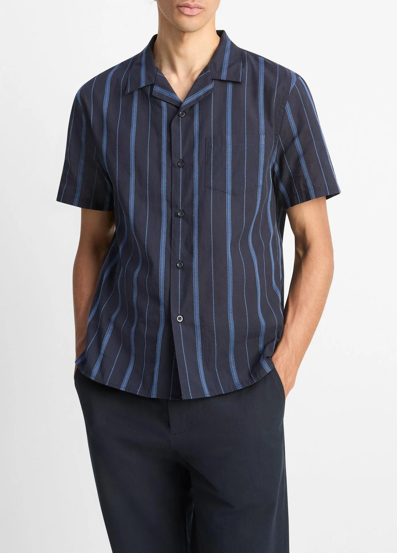 Deck Stripe Cotton Cabana Shirt