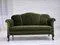 Danish Two-Seater Sofa in Green Furniture Velour, 1950s