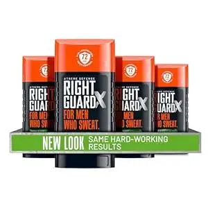 Right Guard Xtreme Defense Invisible Solid Antiperspirant Deodorant, Fresh Blast Scent - 5-in-1 Deodorant Men Can Trust, 72-Hour Odor Control, 2.6 oz (4 Pack)
