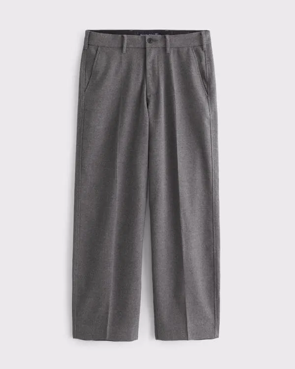 Brushed Woven Baggy Trouser