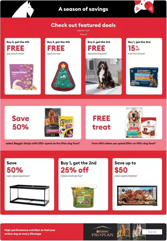 Weekly ad Pet Smart Weekly ad from November 1 to December 1 2024 - Page 1