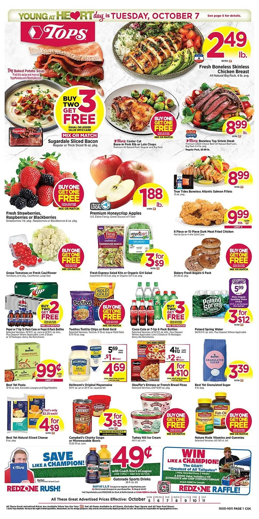 Weekly ad Tops weekly ad from October 5 to October 11 2025 - Page 1