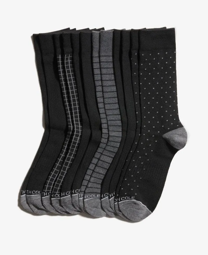Pattern Dress Crew Socks 6-Pack -