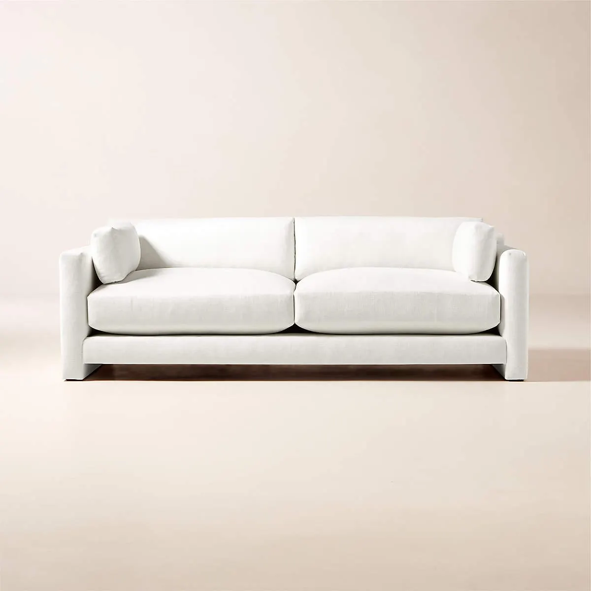 Marguerite 90" White Performance Fabric Sofa